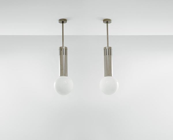 Stilnovo : Due grandi lampade a sospensio  - Asta Design - Incanto Casa d'Aste e Galleria