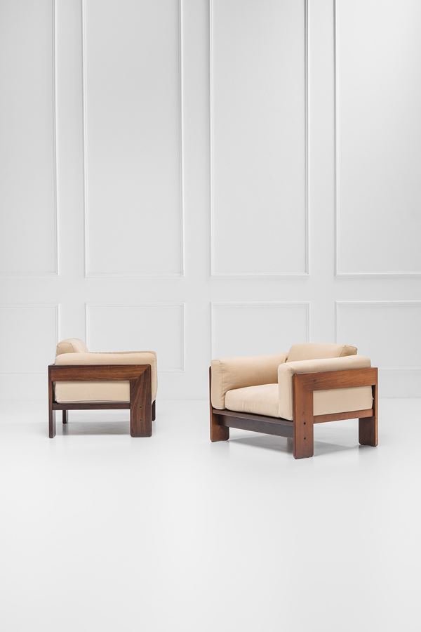 Tobia Scarpa - Due poltrone mod. Bastiano