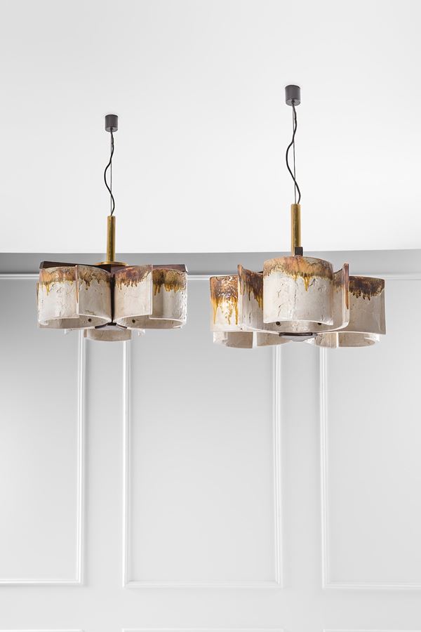 Gianfranco Tabanelli - Due lampadari scultorei