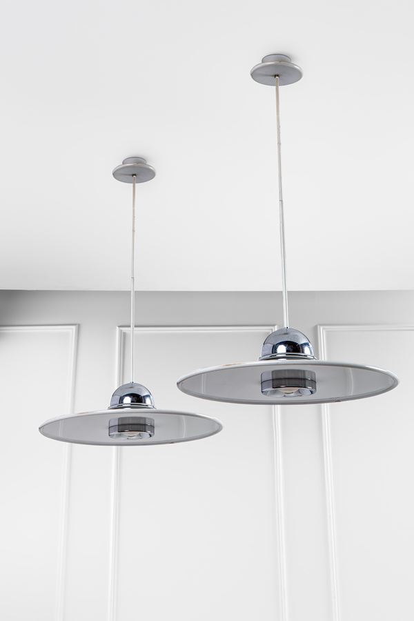 Ettore Sottsass - Due lampade a sospensione Ortros