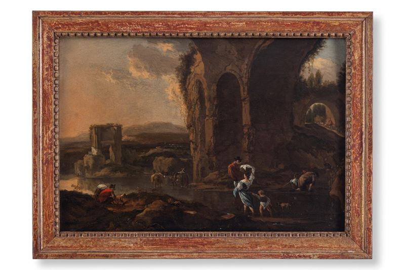 Rovine con viandanti