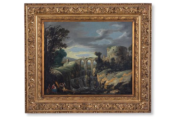 Bartolomeus  Breenberg (attr.) - Riposo durante la fuga in Egitto