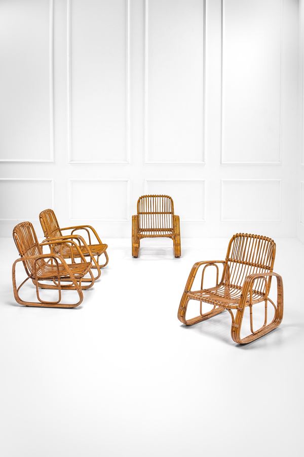 Quattro poltroncine da giardino