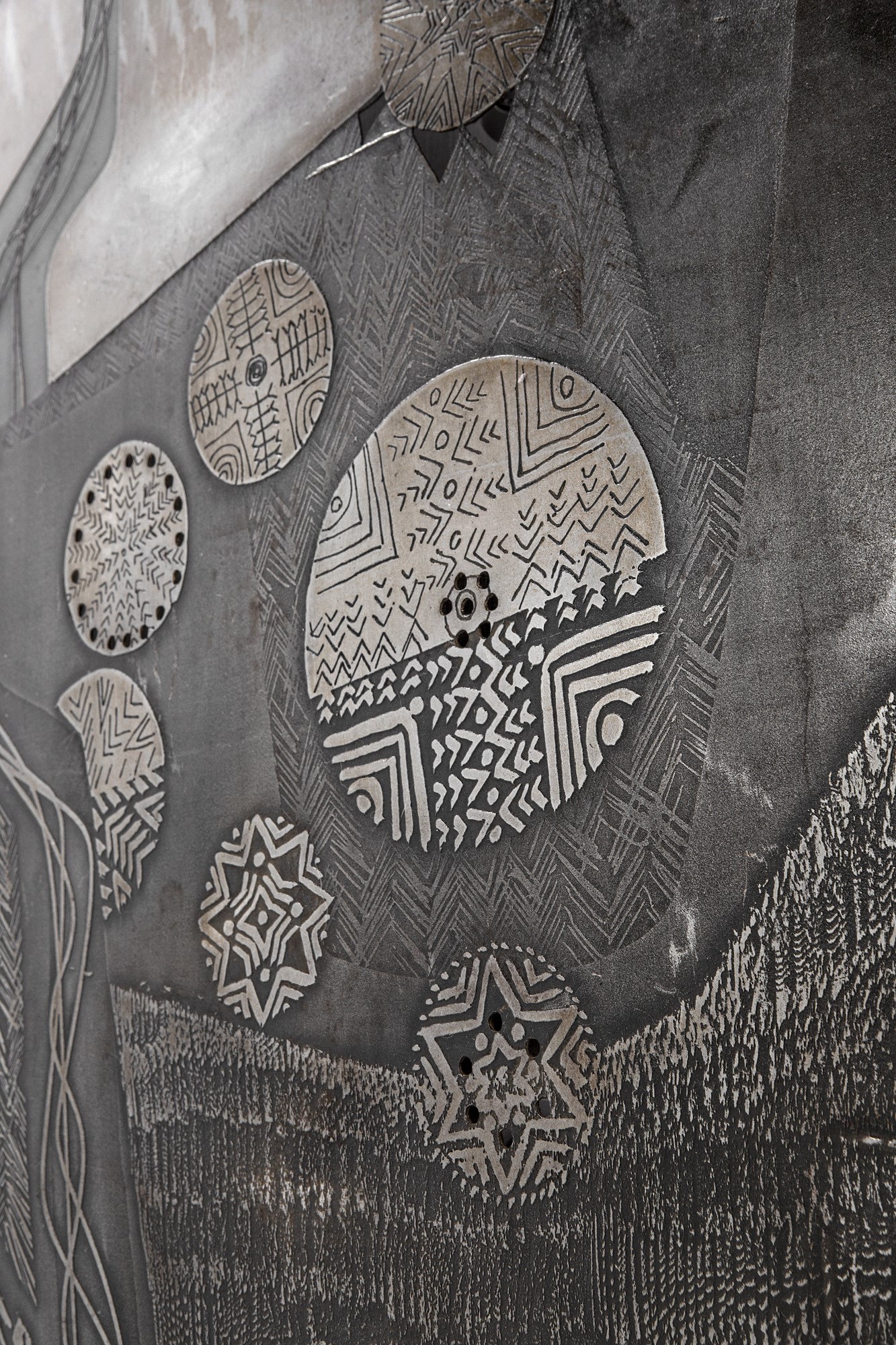 Due grandi pannelli decorativi retroilluminabili