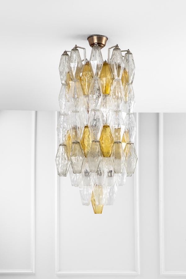 Carlo Scarpa - Lampadario della serie Poliedro