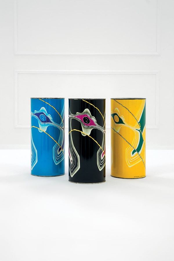 Archizoom Associati : Tre vasi Tizio, Caio, Semproni  - Auction Design - Incanto Casa d'Aste e Galleria