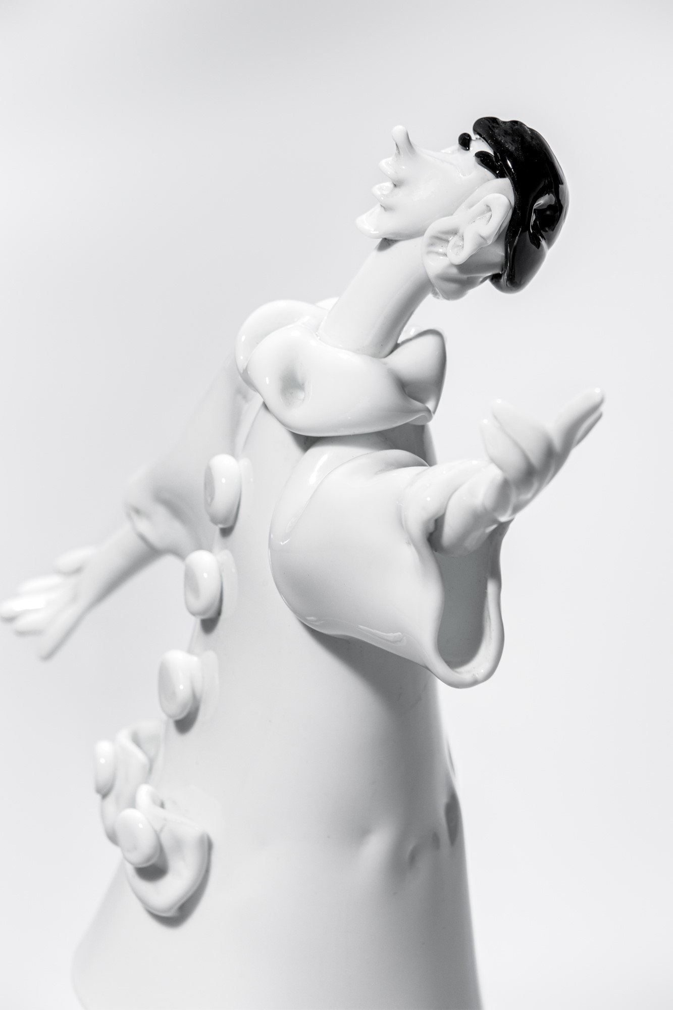 Scultura raffigurante Pierrot