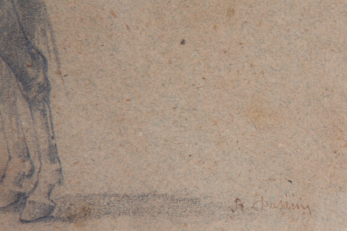 Due disegni raffiguranti scene equestri