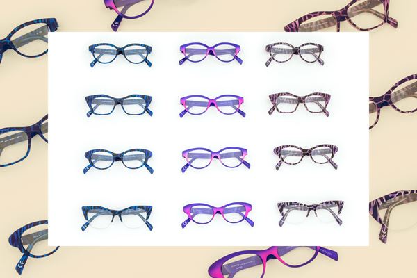 Italia Independent - 12 Eyeglasses (blue and purples shades)