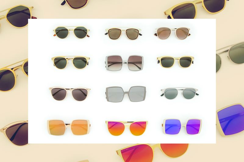 12 Sunglasses (silver/gold shades)