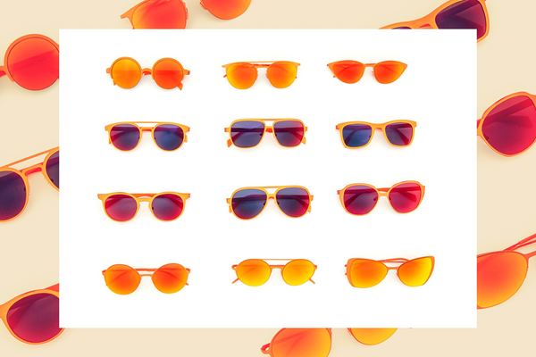 Italia Independent - 12 Sunglasses (orange shades)