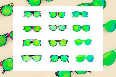 12 Sunglasses (green Shades)