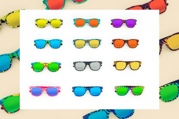 Italia Independent - 12 Sunglasses from the 0090 series (rainbow shades)