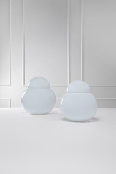 Due Lampade da Tavolo Mod. Daruma