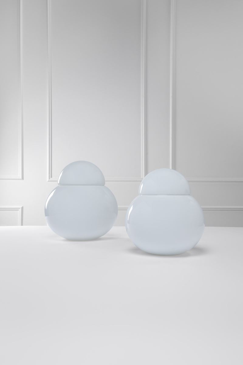 Sergio Asti - Due Lampade da Tavolo Mod. Daruma
