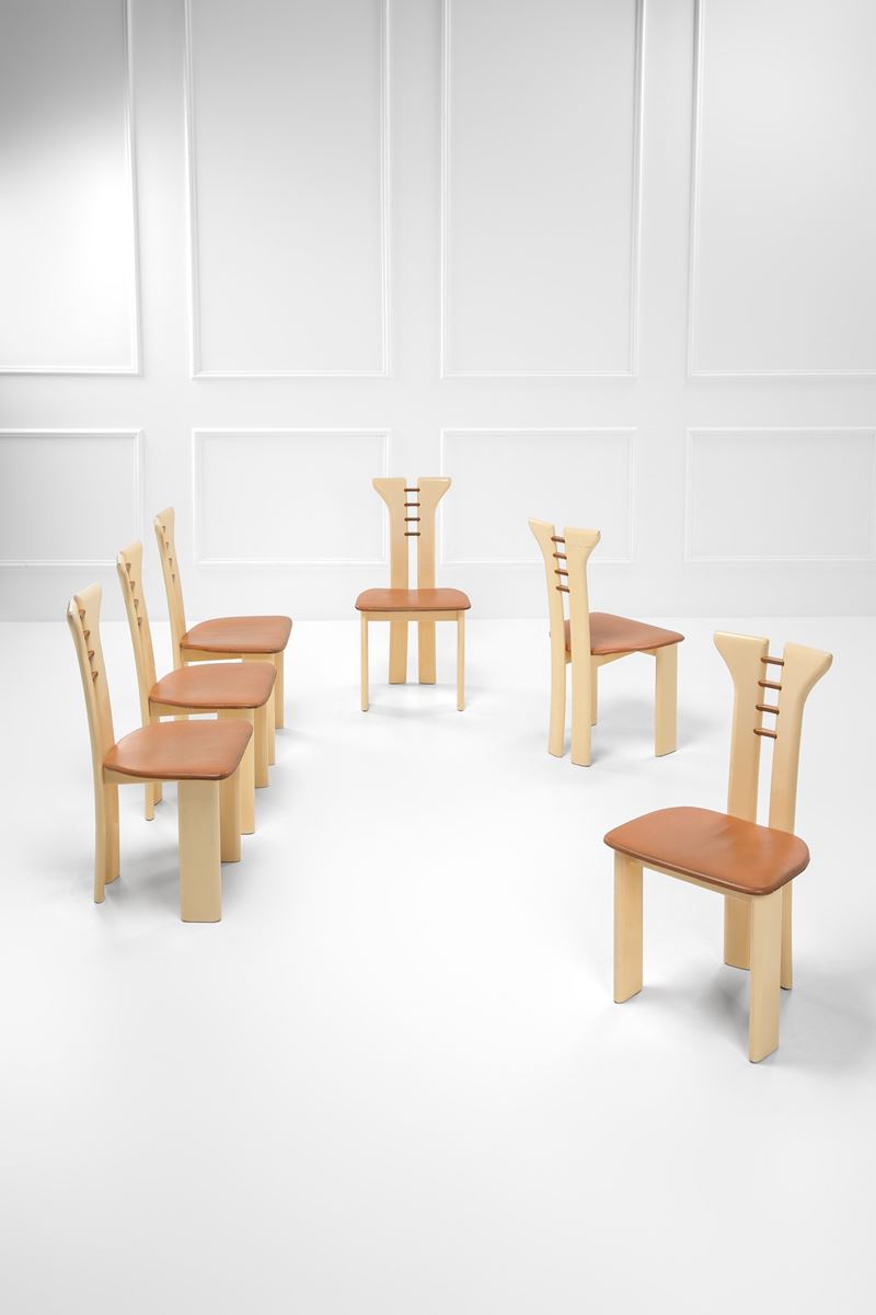 Sei Sedie nello Stile di Pierre Cardin