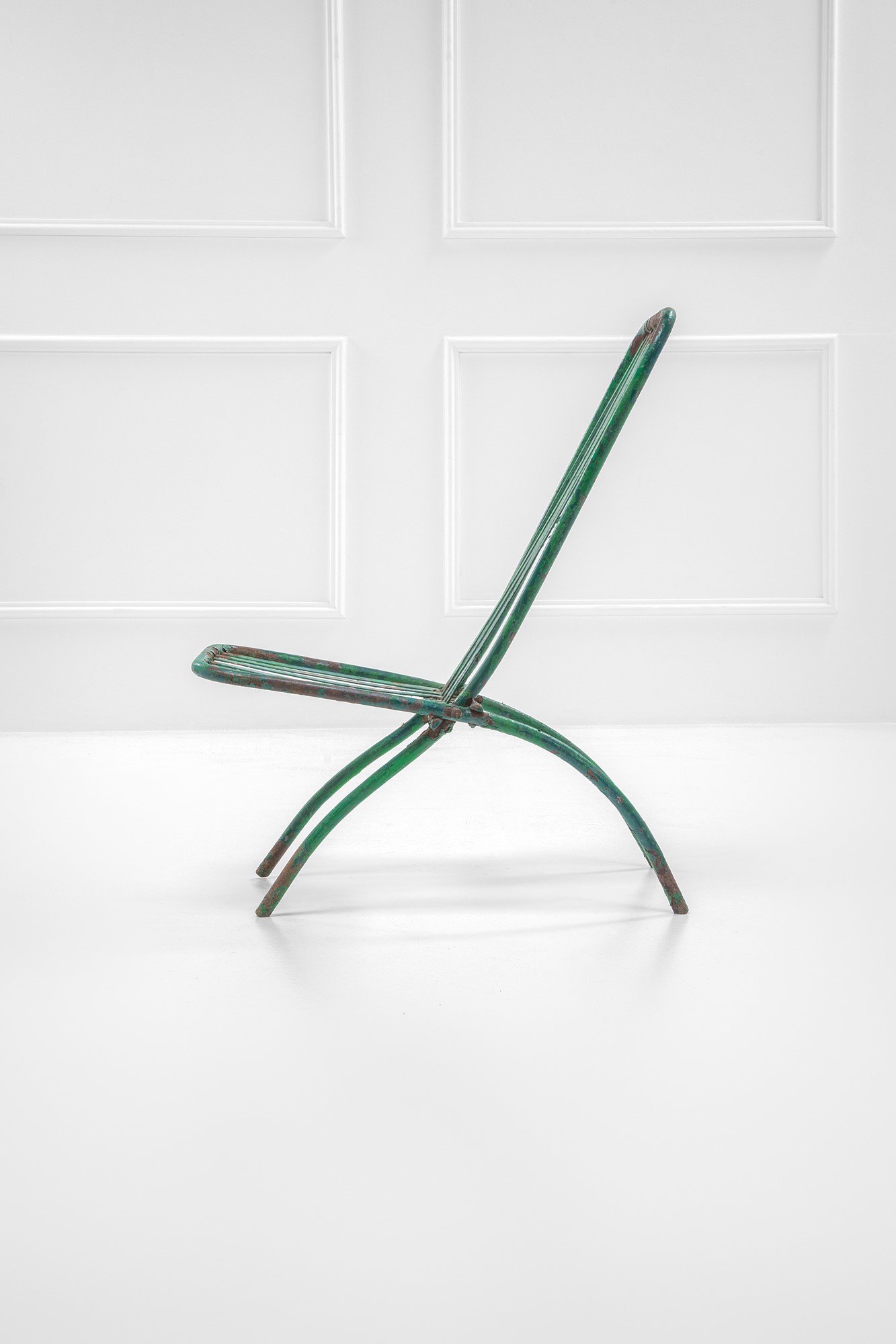 Due sedute pieghevoli da giardino