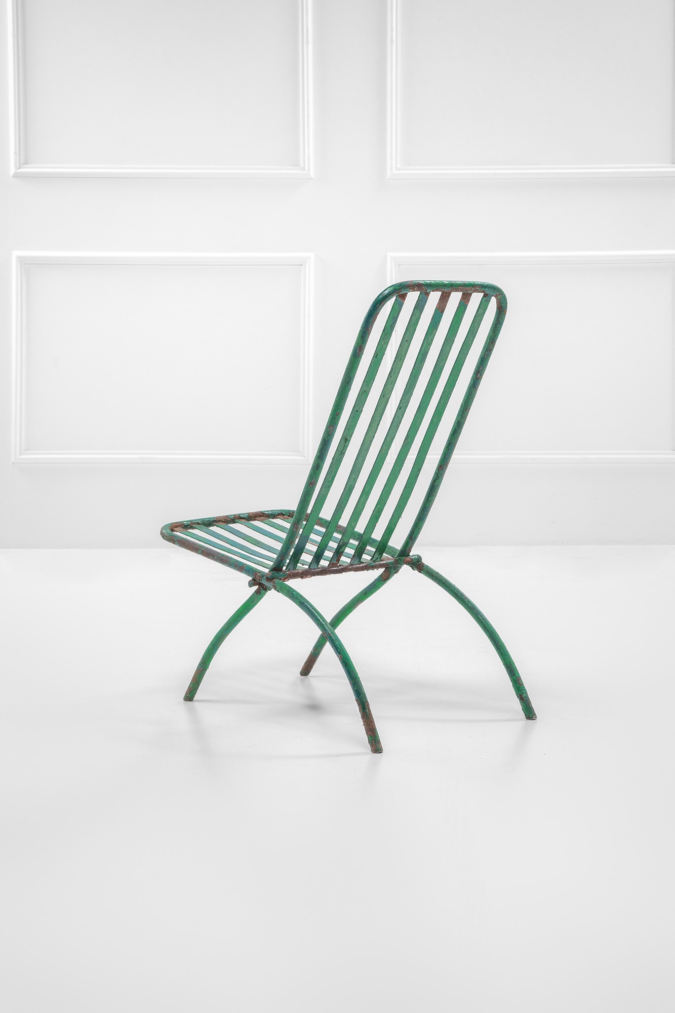 Due sedute pieghevoli da giardino