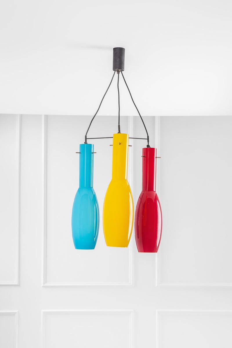 Lampadario a tre pendenti