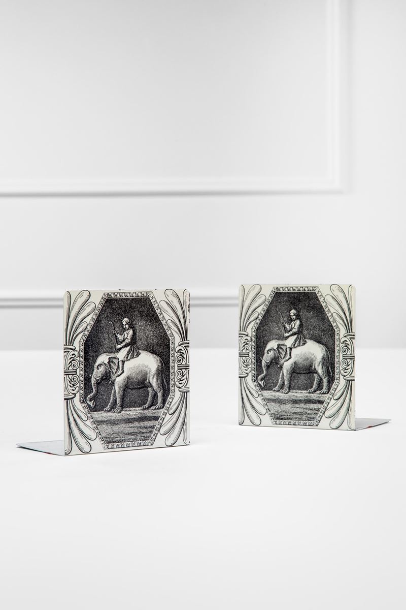 Coppia di fermalibri mod. Elefanti