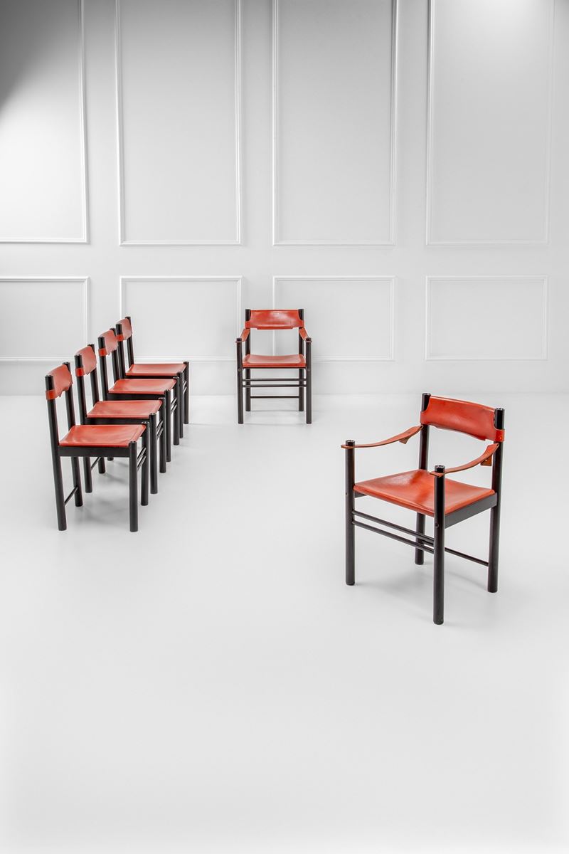 Quattro sedie e due poltrone