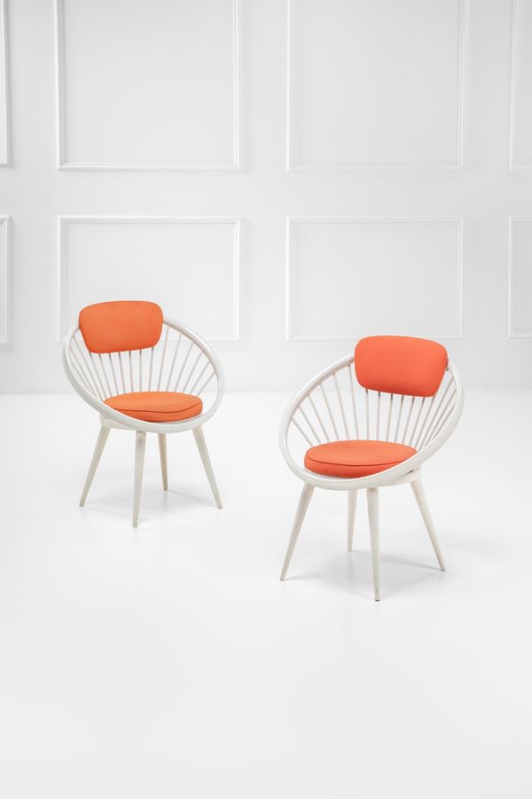 Yngve Ekstrom - Due poltrone mod. Circle Chair