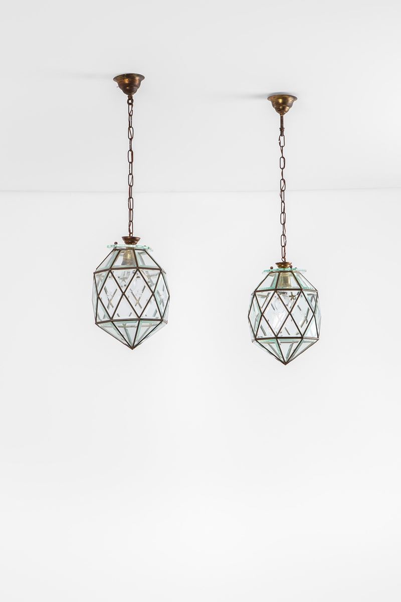 Due lampade a sospensione