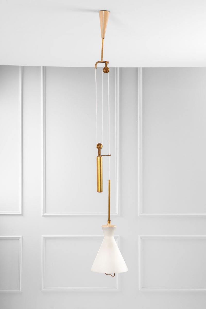Lampada da soffitto con saliscendi
