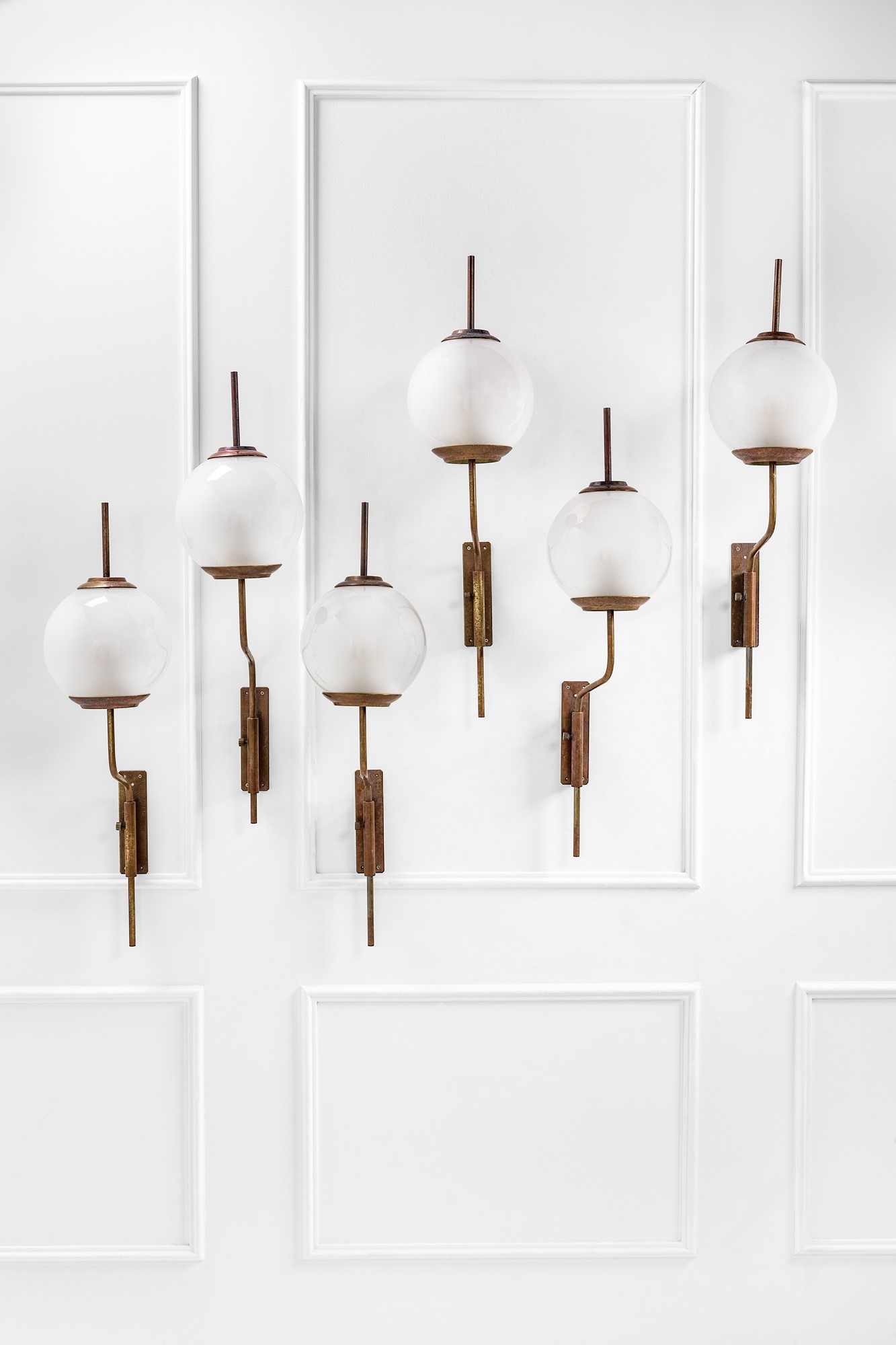 Sei lampade da parete mod. Lp11 "Pallone"