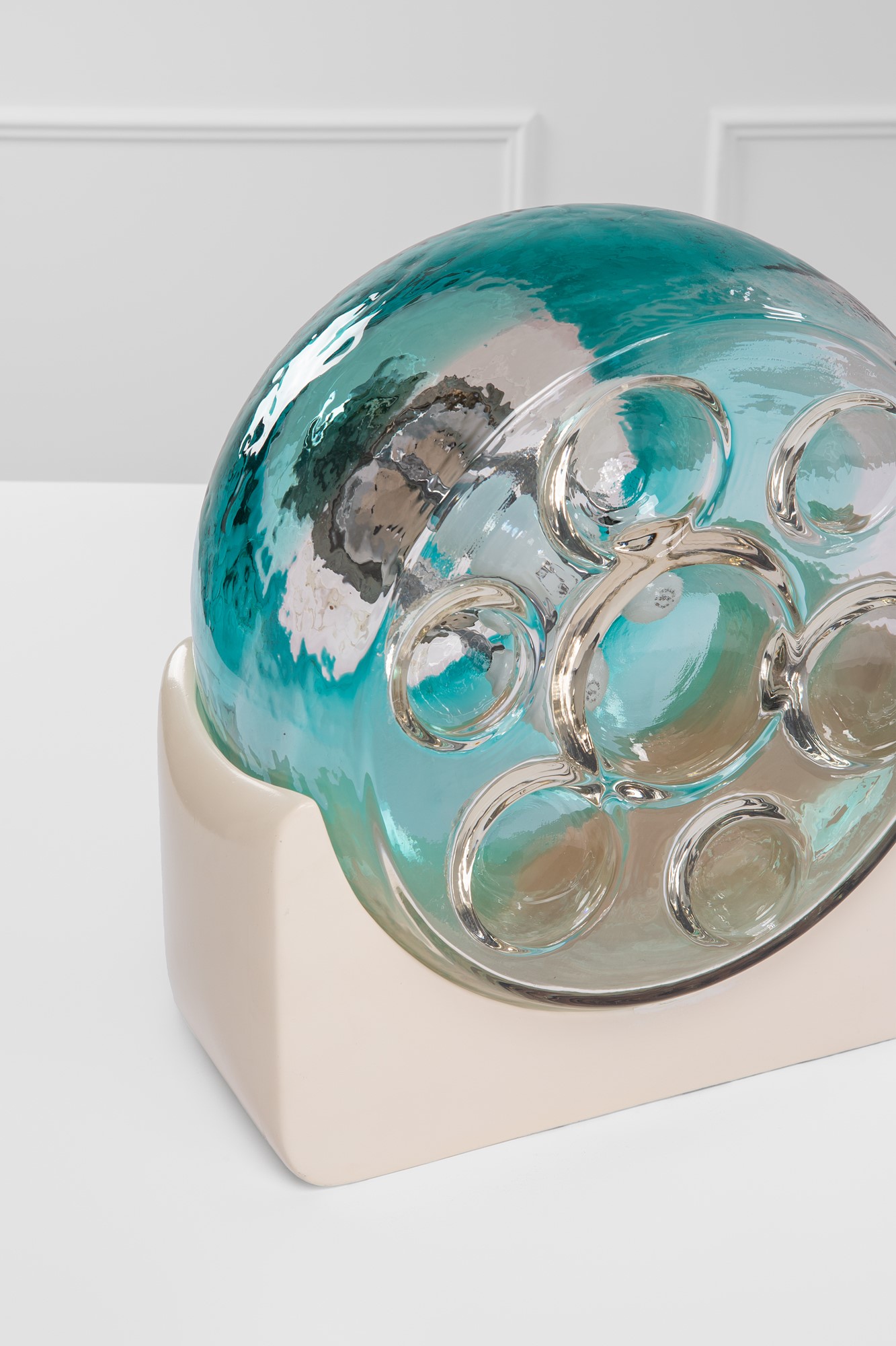 Lampada da tavolo in vetro di Murano