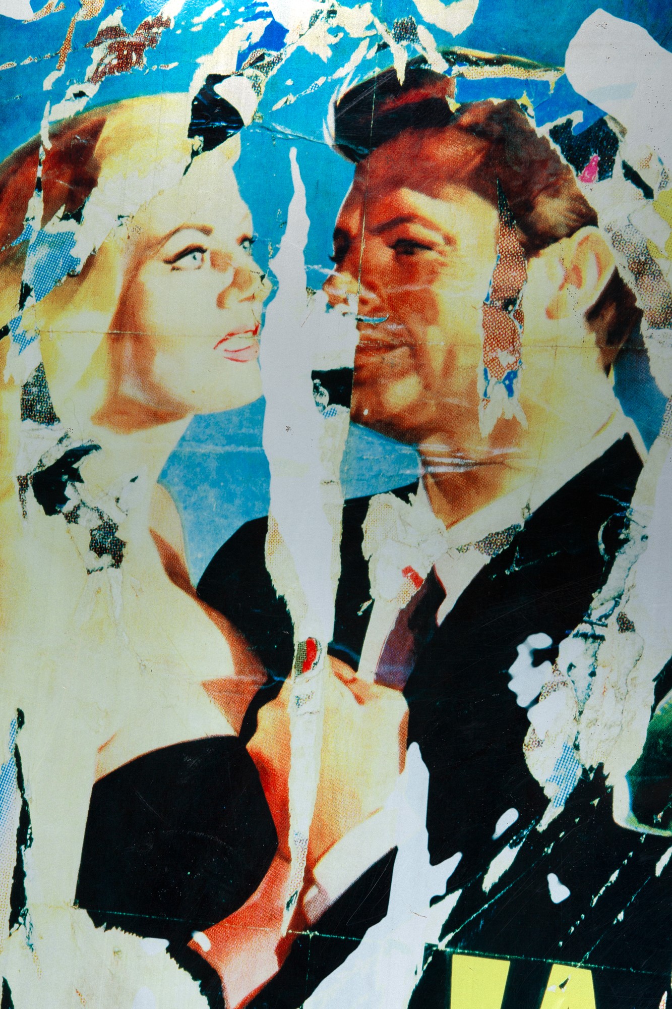 Mimmo Rotella, Marco Ferreri - Tavolo Scrivania la Dolce Vita della Collezione Décollage
