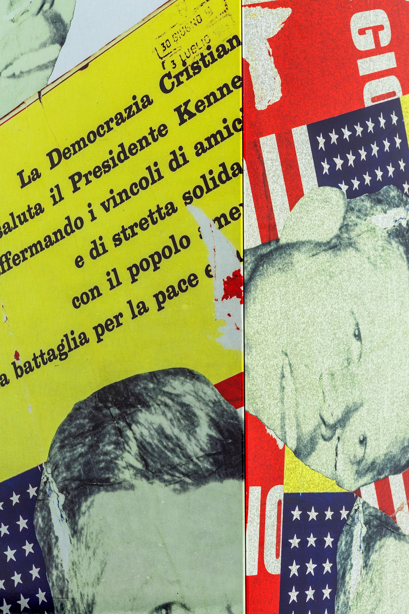 Mimmo Rotella, Marco Ferreri - Libreria Hommage Au Président Kennedy della Collezione Décollage