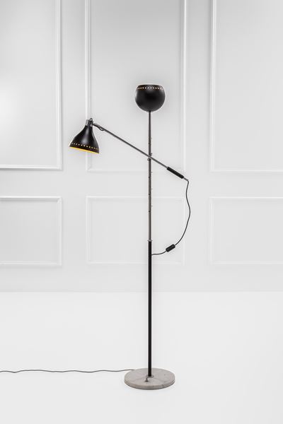 Lampada da Terra a Due Bracci