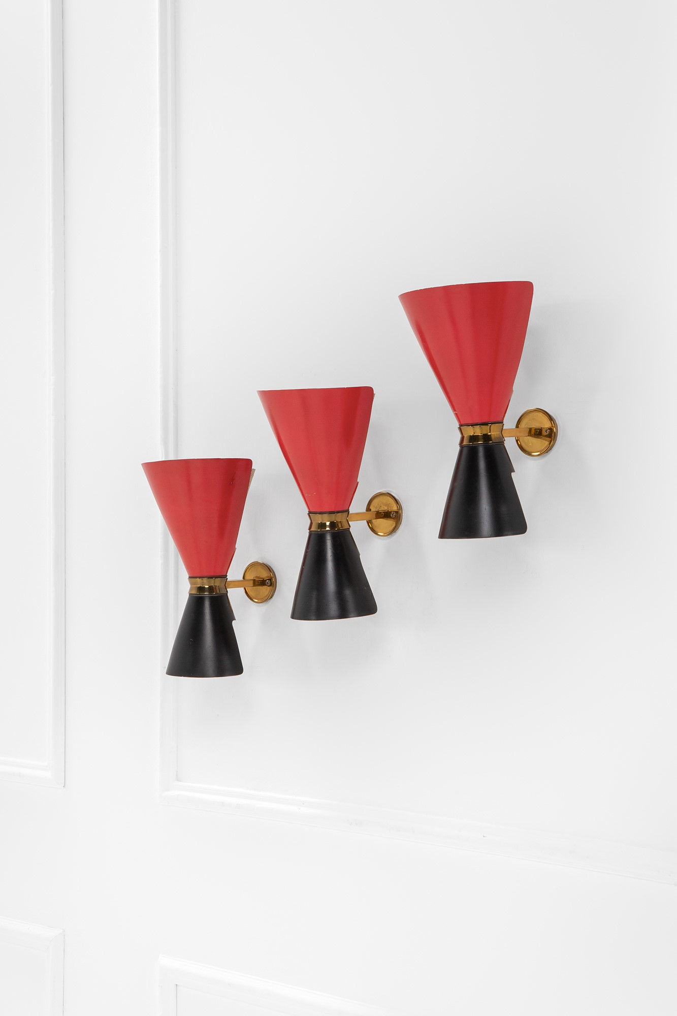 Tre lampade da parete