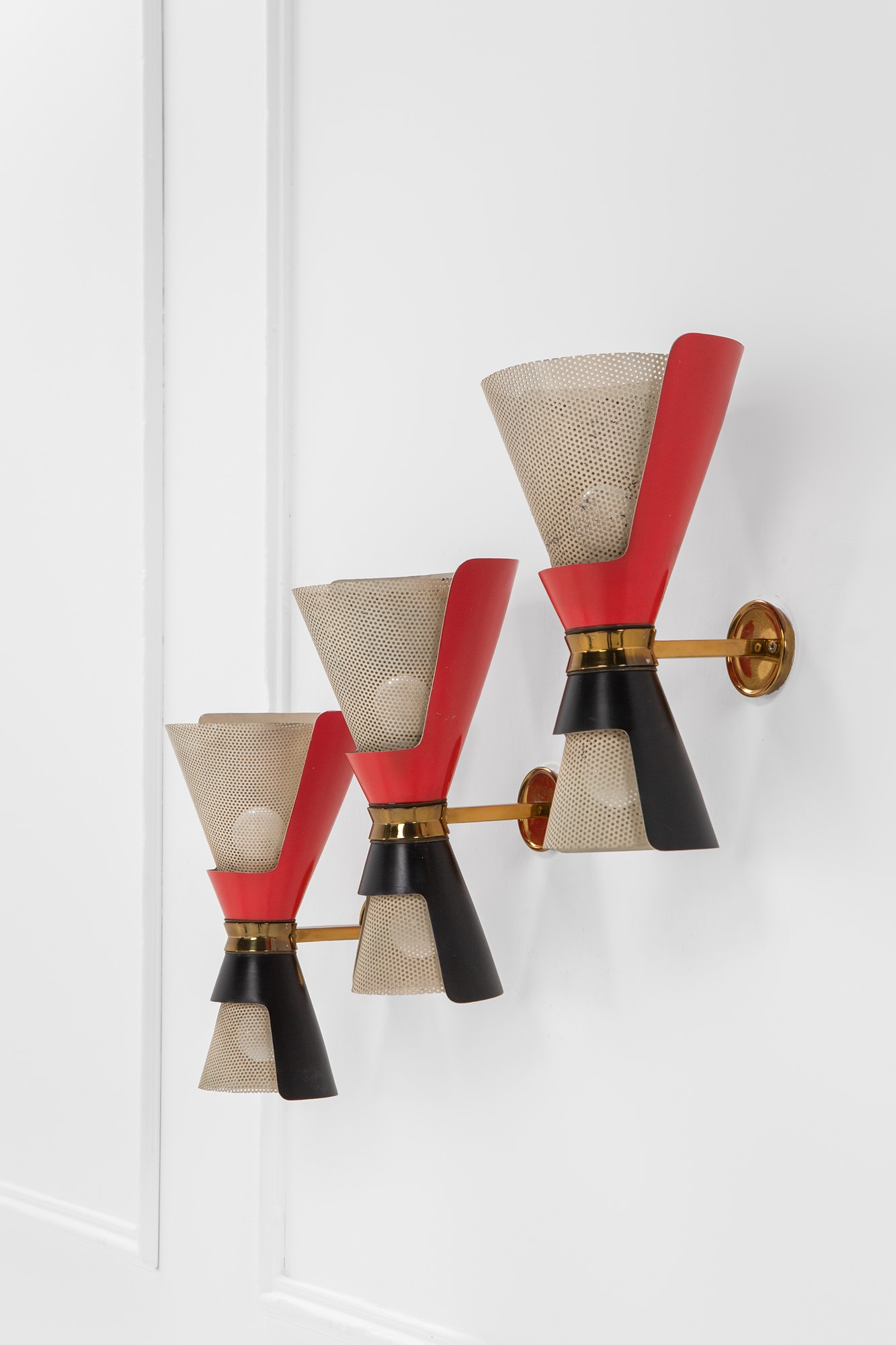 Tre lampade da parete