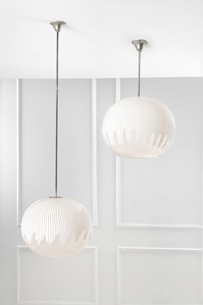 Due Lampade a Sospensione Mod. Anemone