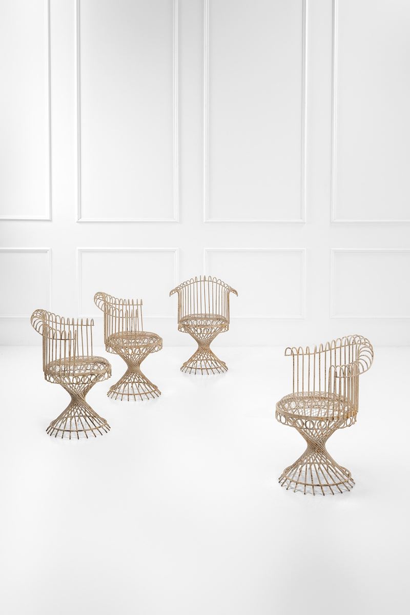 Quattro sedie da giardino mod. Anthéor