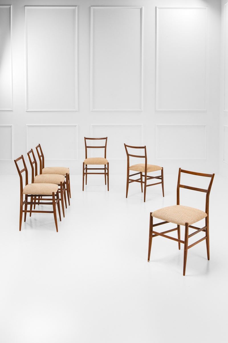 Sei sedie mod. 646 detto Leggera