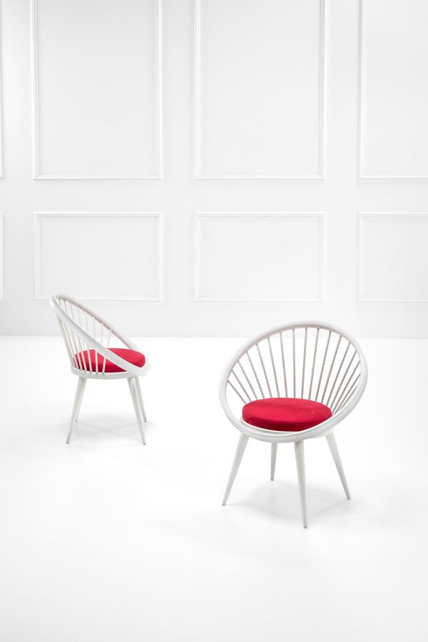 Yngve Ekstrom - Due poltrone mod. Circle Chair