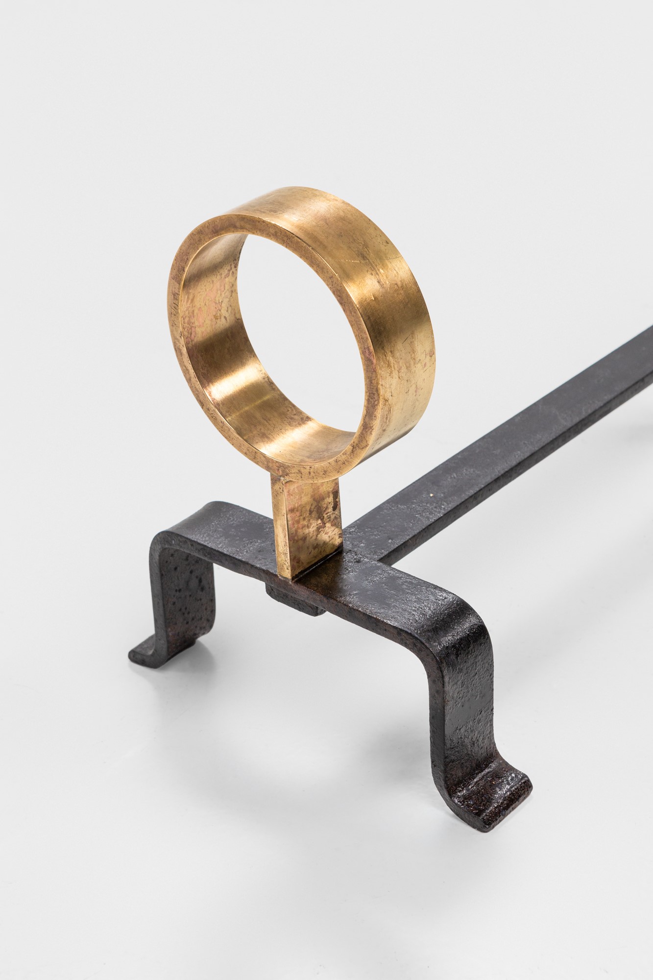 Coppia di alari da camino