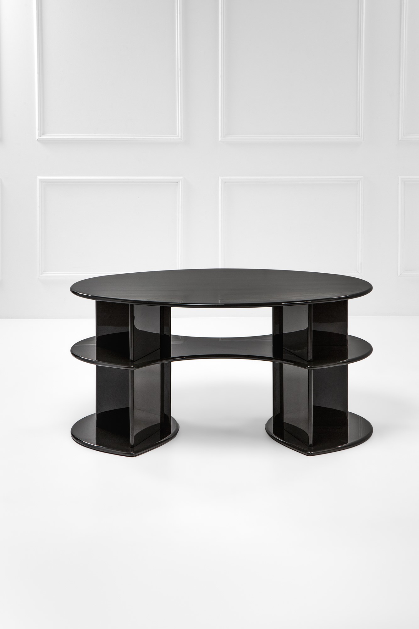 Scrivania a doppio affaccio mod. Ovale SCR8