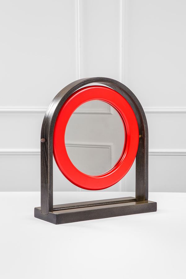 Ettore Sottsass - Specchio da tavolo mod. Sandretta SP 63