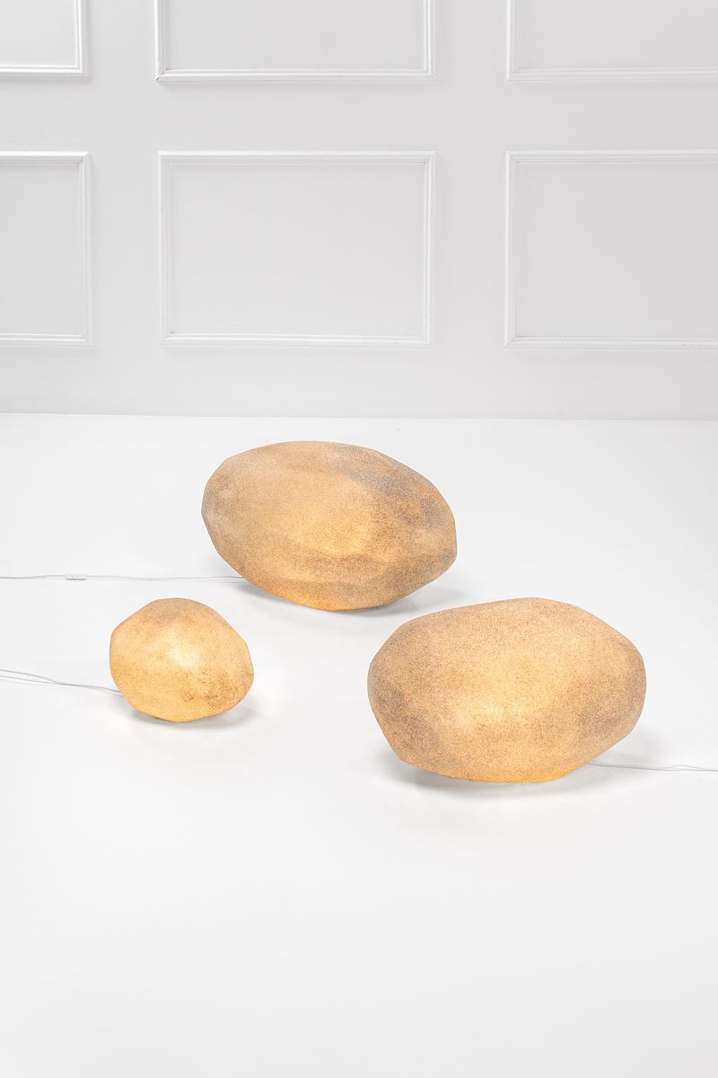 André Cazenave - Tre Lampade Mod. Pietre Luminose