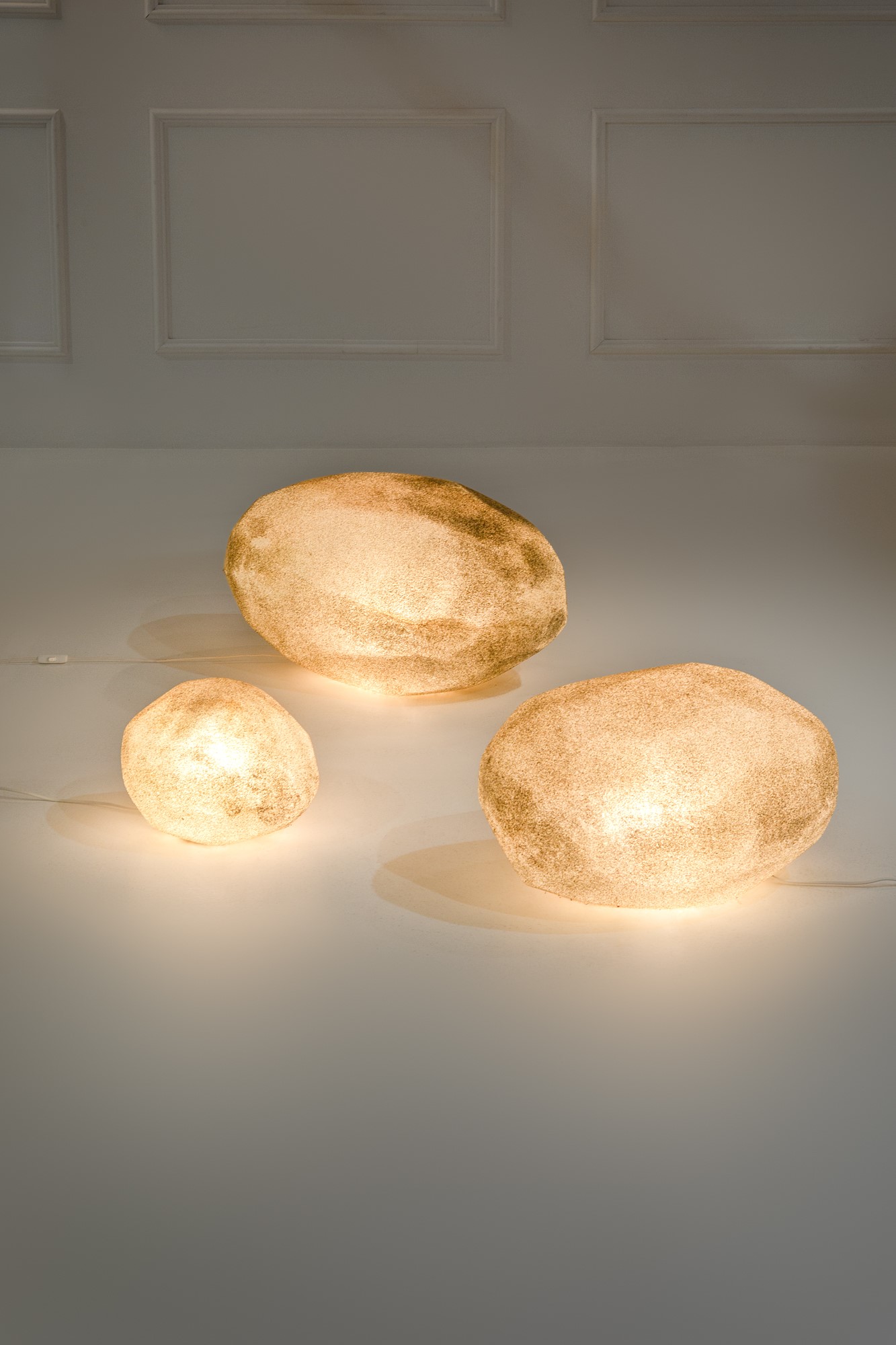 André Cazenave - Tre Lampade Mod. Pietre Luminose