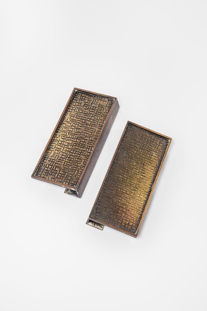 Coppia di maniglie rettangolari