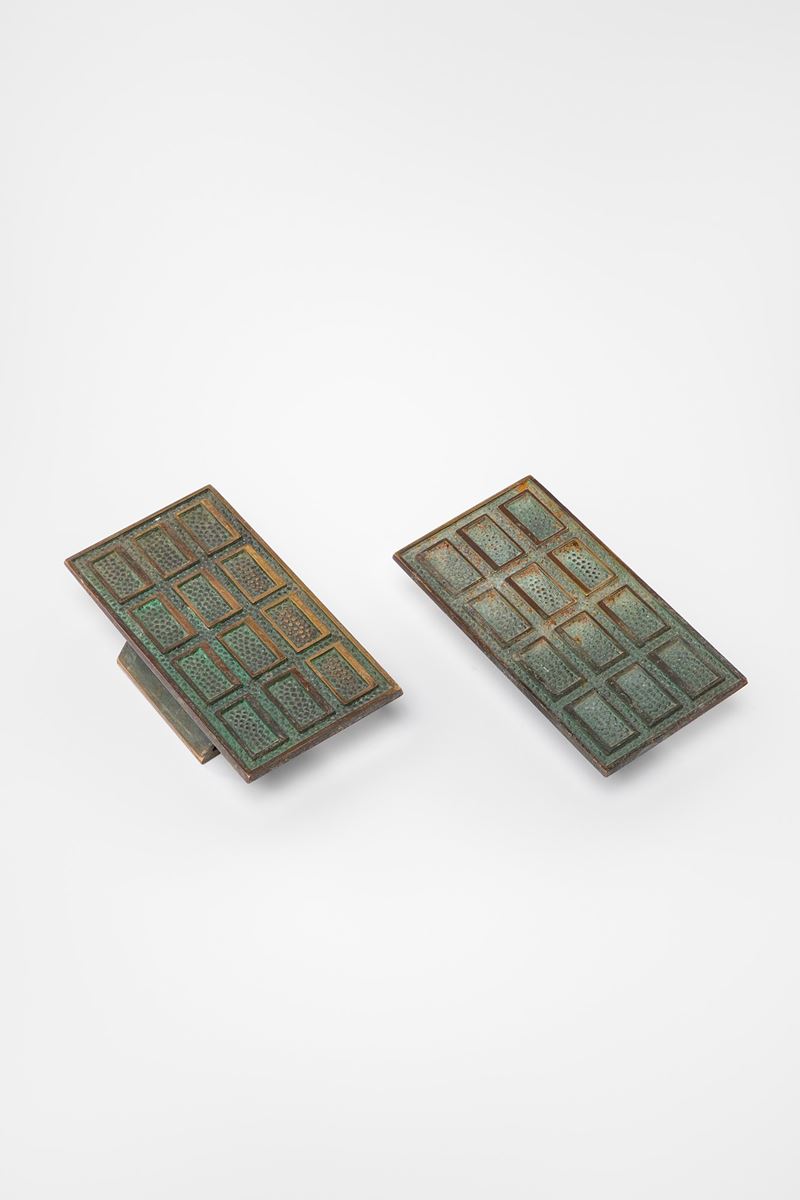 Coppia di maniglie rettangolari