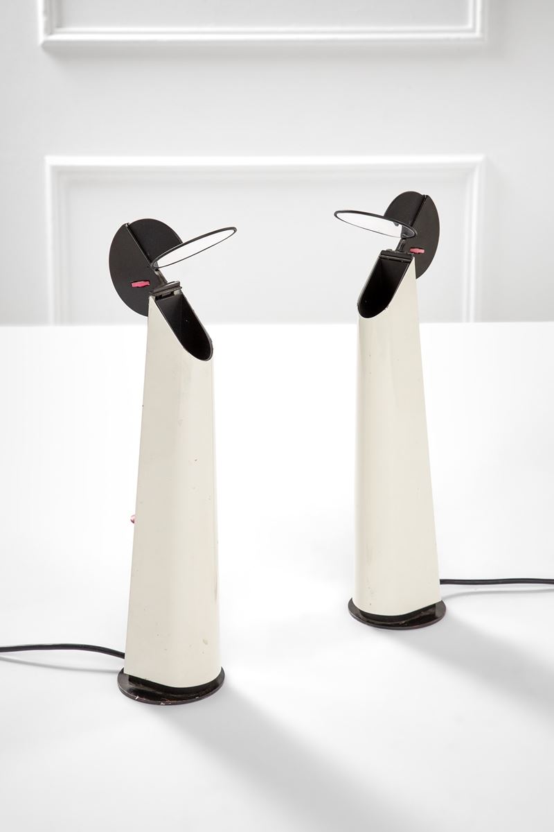 Achille Castiglioni - Coppia di Lampade da Tavolo Mod. Gibigiana