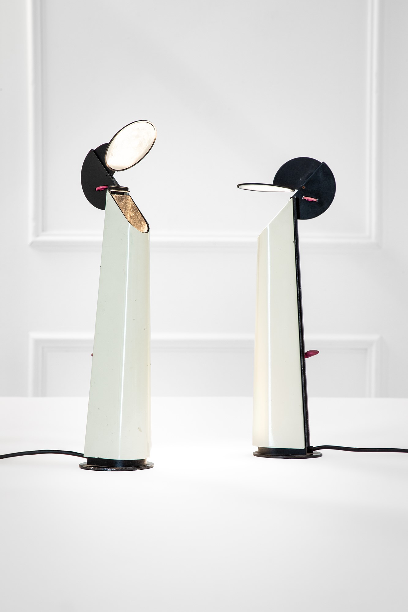 Achille Castiglioni - Coppia di Lampade da Tavolo Mod. Gibigiana