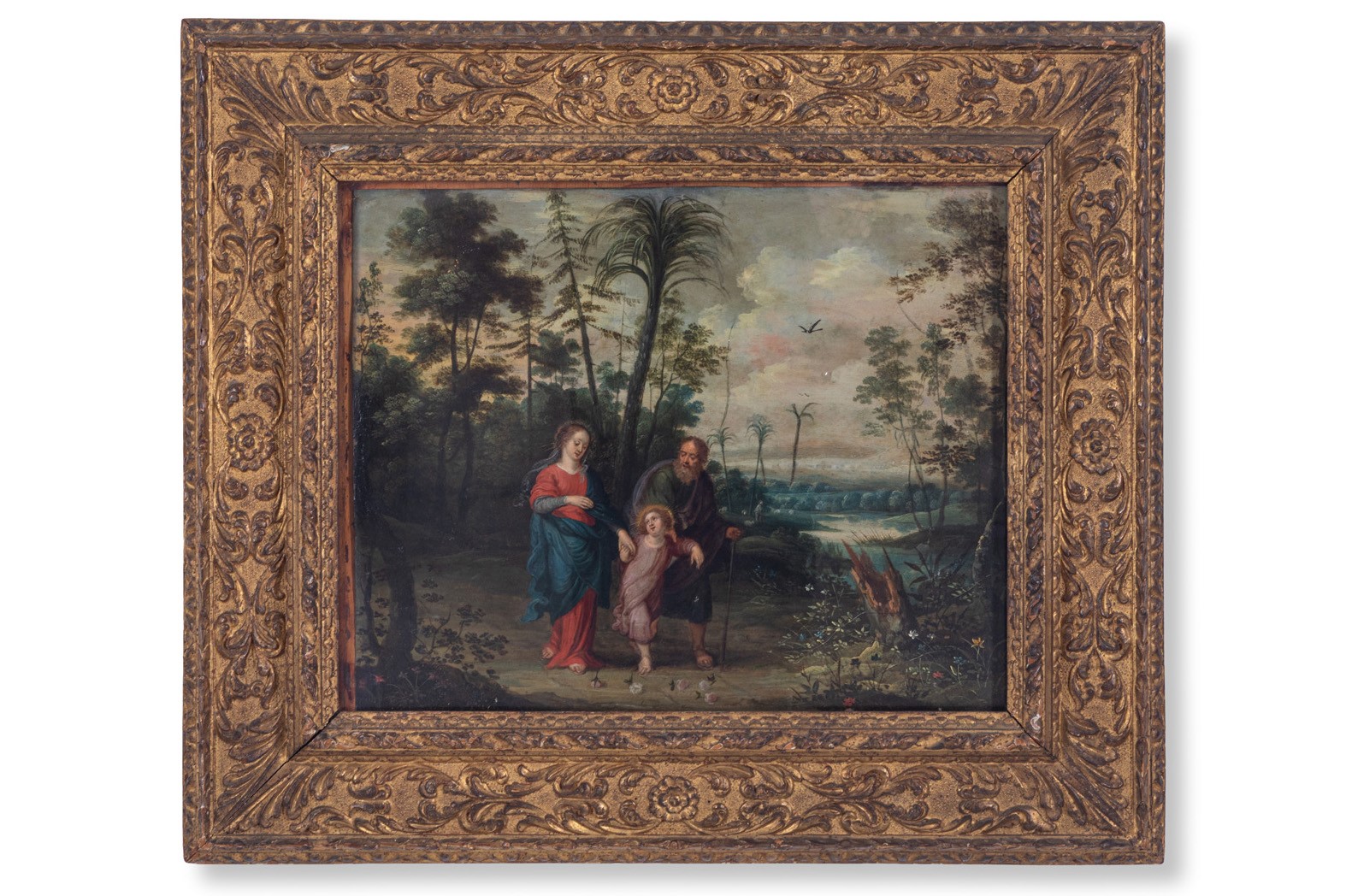 Scuola fiamminga del XVII-XVIII sec. - Sacra Famiglia e Madonna con il Bambino