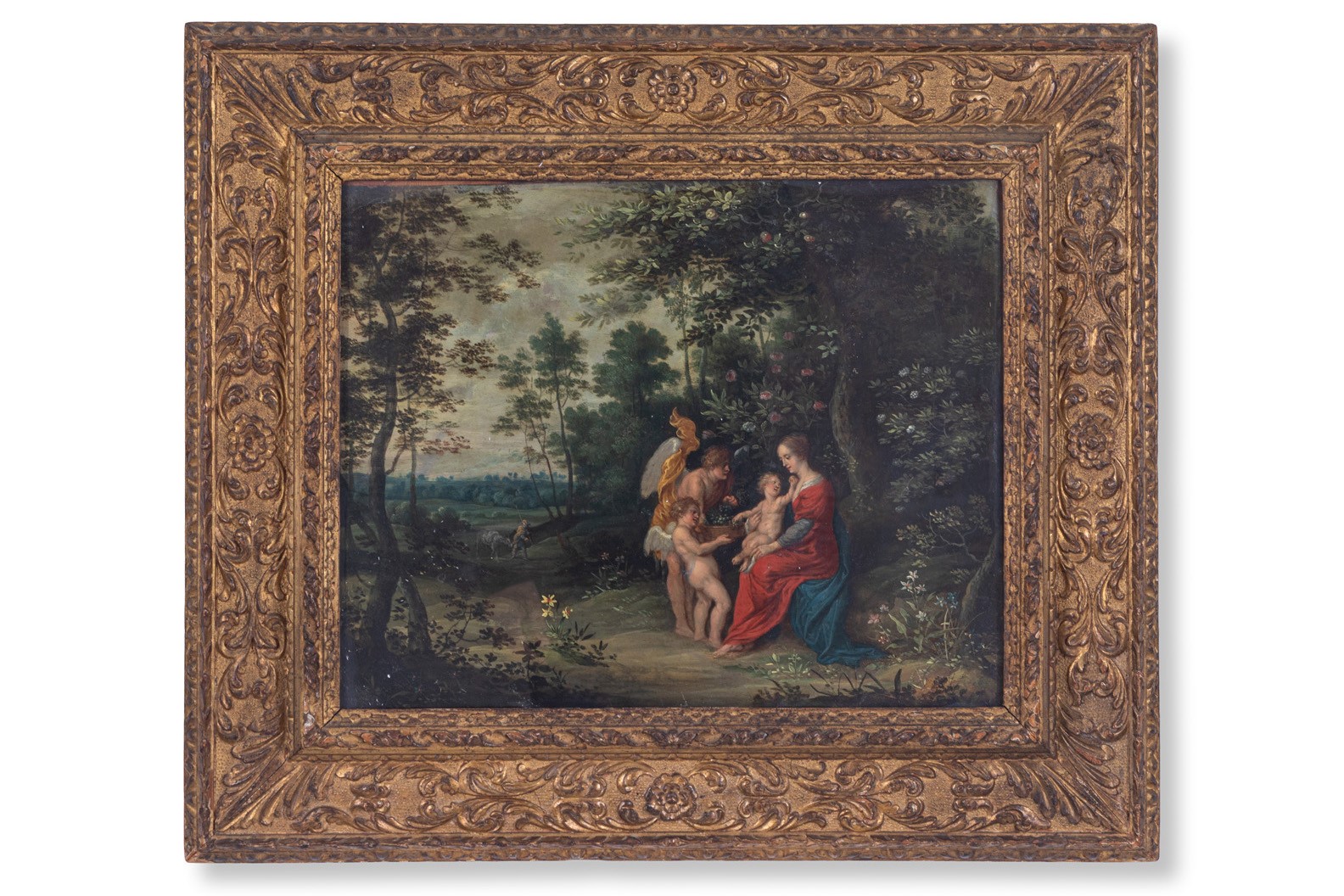 Scuola fiamminga del XVII-XVIII sec. - Sacra Famiglia e Madonna con il Bambino